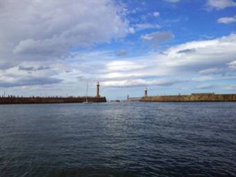 The East and West Piers from Whitby Harbour Photo