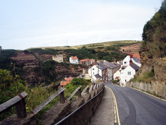Hill into Staithes Village Photo