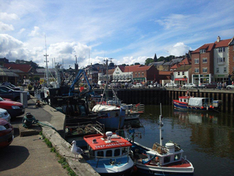 Whitby Harbour and Taxi Rank Photo