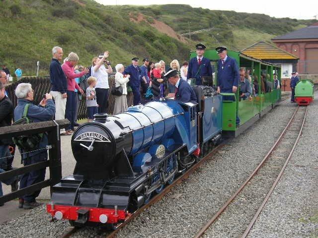 Photo of teh Saltburn 150 minature locomotive