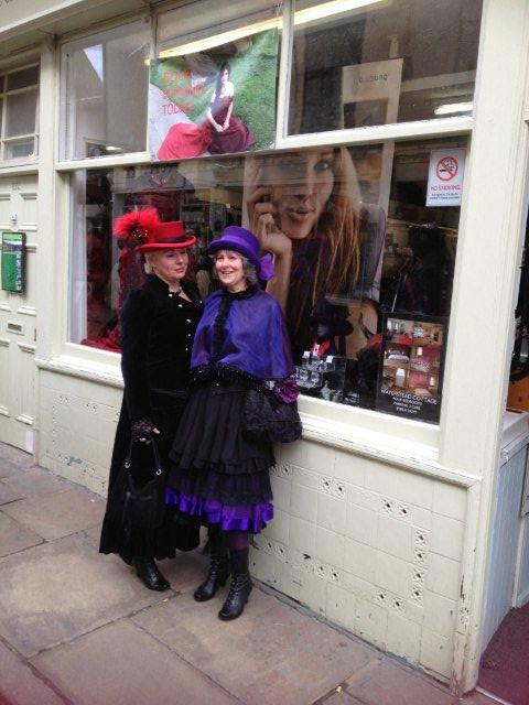 Photo of two Gothic ladies on Church Street