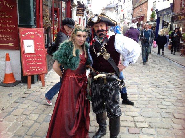 Photo of Goth couple on Church Street near Market Square